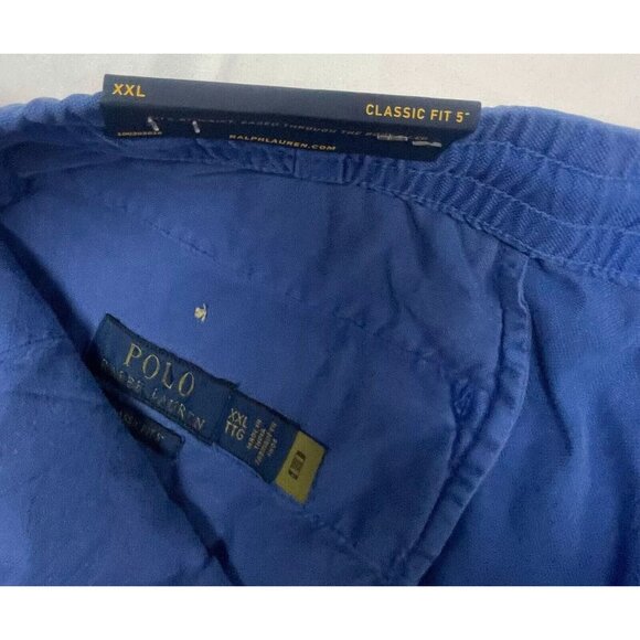 Polo Ralph Lauren XXL Classic Fit 5" Prepster Elastic Waist Chino Shorts Royal - Picture 4 of 6